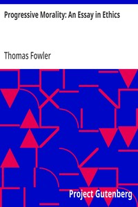 Cover of Progressive Morality: An Essay in Ethics — Story, Setting & Ideas