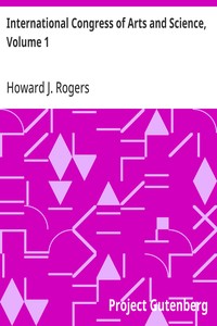 Cover of International Congress of Arts a...