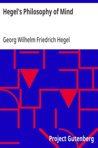 Cover of Hegel's Philosophy of Mind — Reading Notes