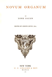 Cover of Novum organum — A Closer Reading
