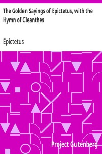 Cover of The Golden Sayings of Epictetus, with the Hymn of Cleanthes — Reading Companion