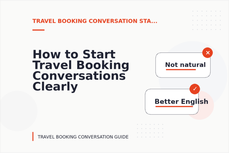 How to Start Travel Booking Conversations Clearly