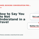 How to Say You Do Not Understand in a Travel Booking Conversation