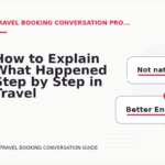 How to Explain What Happened Step by Step in Travel Booking Conversation English
